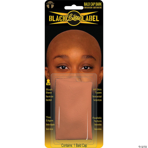 Dark Brown Latex Bald Cap