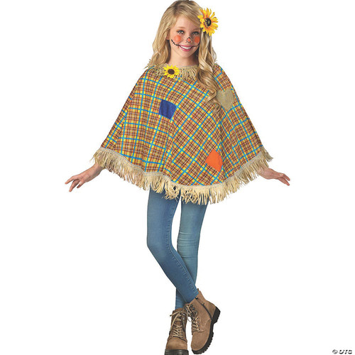 Kid's Sweet Scarecrow Poncho