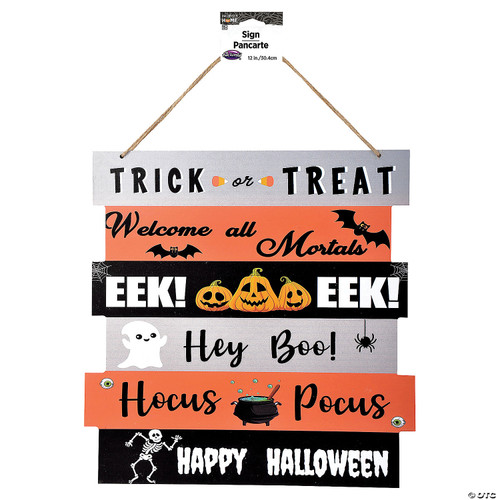 WOOD SIGN HOCUS POCUS 13.5"X13.5"