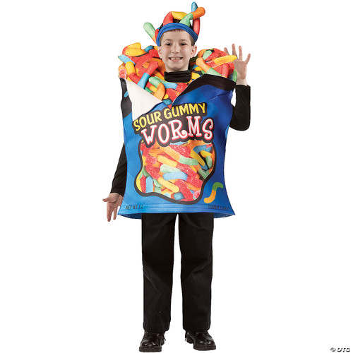 Sour Gummy Worms Child Costume