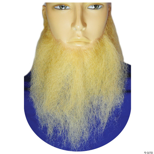 Men's Human Hair 10" Long Full-Face Beard
