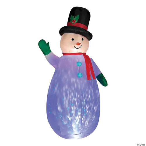90" Blow Up Inflatable Snowman Projection Outdoor Yard Decoration