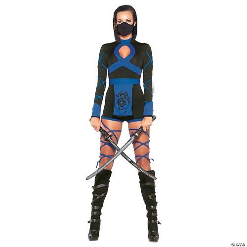 Adult Ninja 3PC Black/Blue-Small