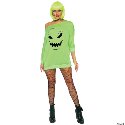 Adult Green Spooky Jersey Dress