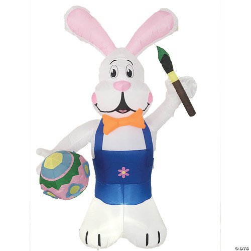 Blow Up Inflatable 7 ft. Bunny Outdoor Yard Decoration with Easter Egg