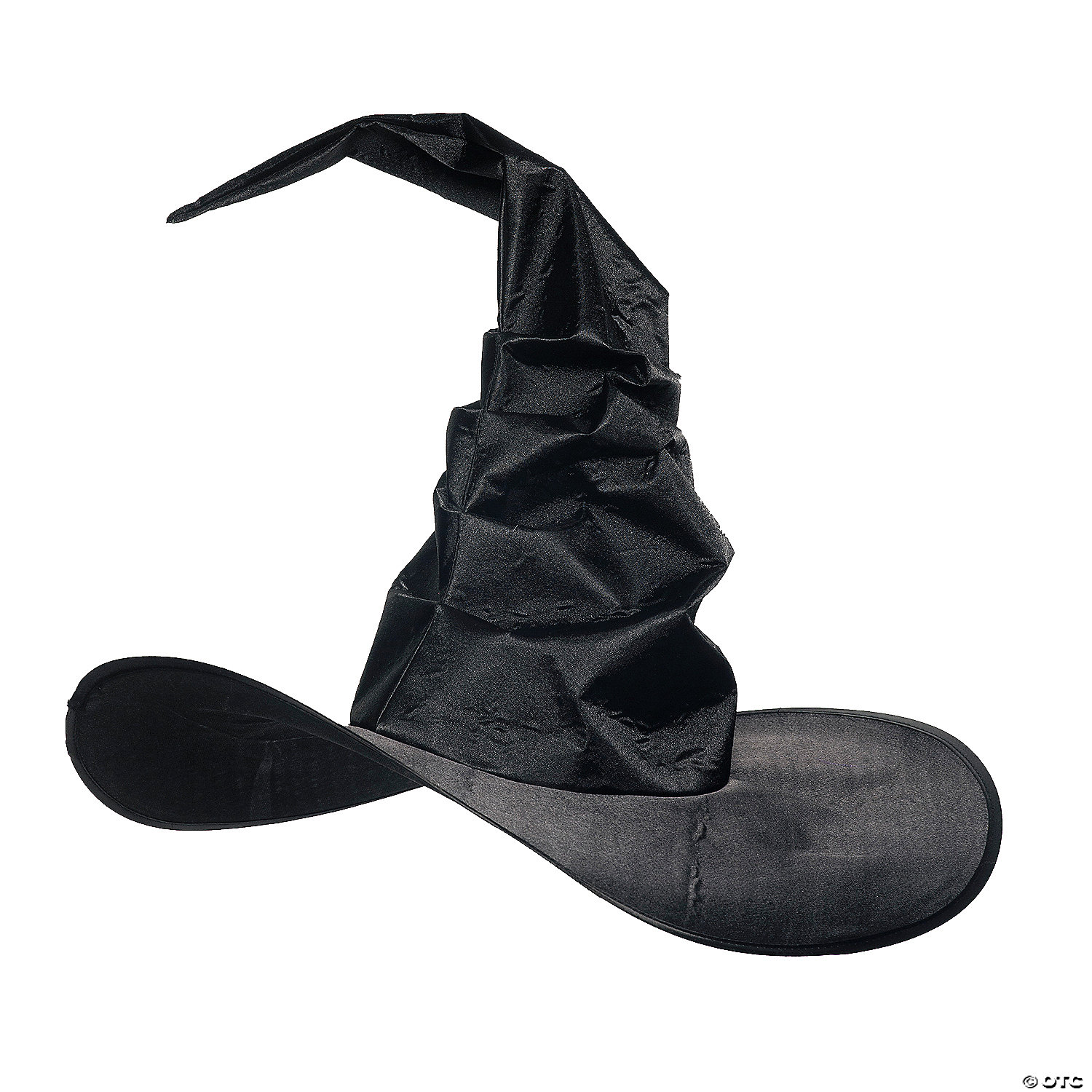WITCH HAT CURVED BLACK - Halloween FX Props