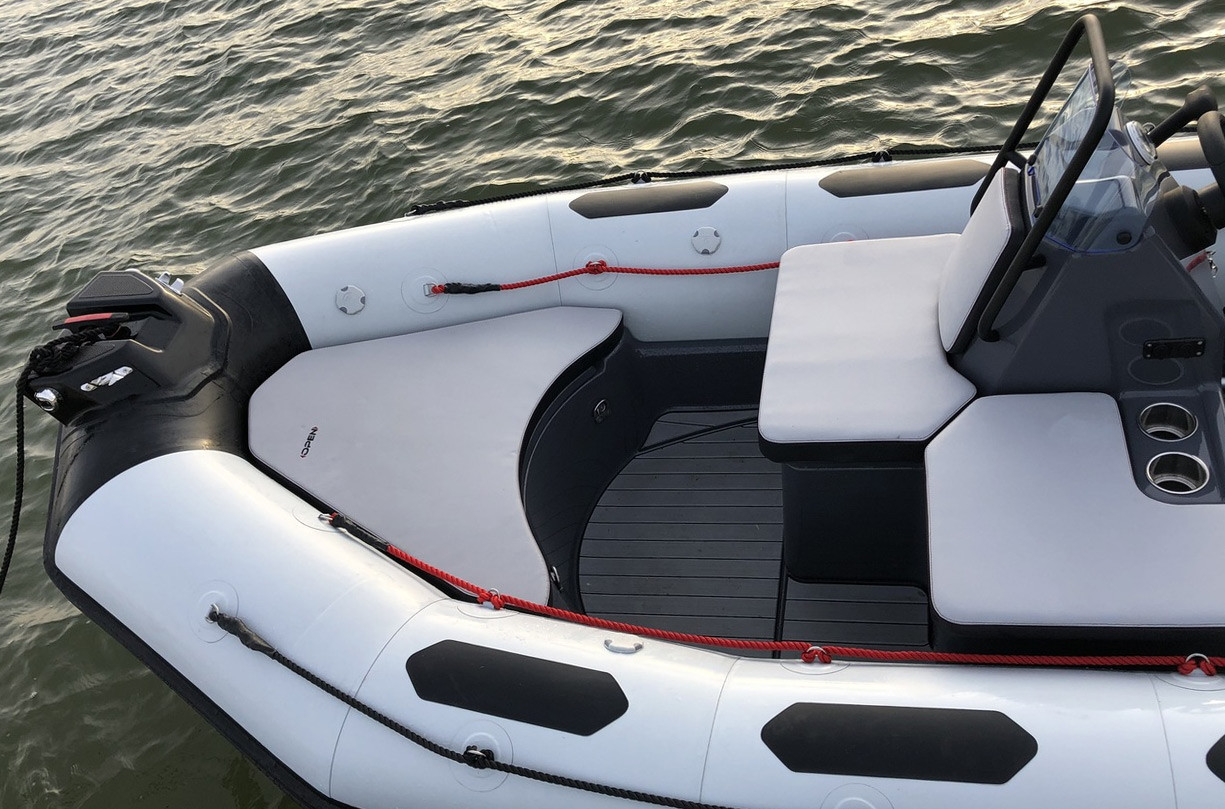 Zodiac Open 4.8 Console RIB with Yamaha 70HP Outboard at Boat