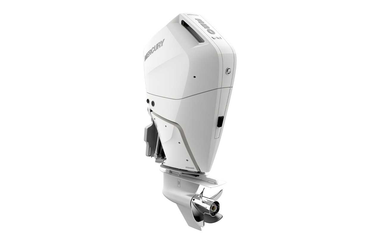 Mercury 350XL White Verado V10 | Digital Throttle and Shift