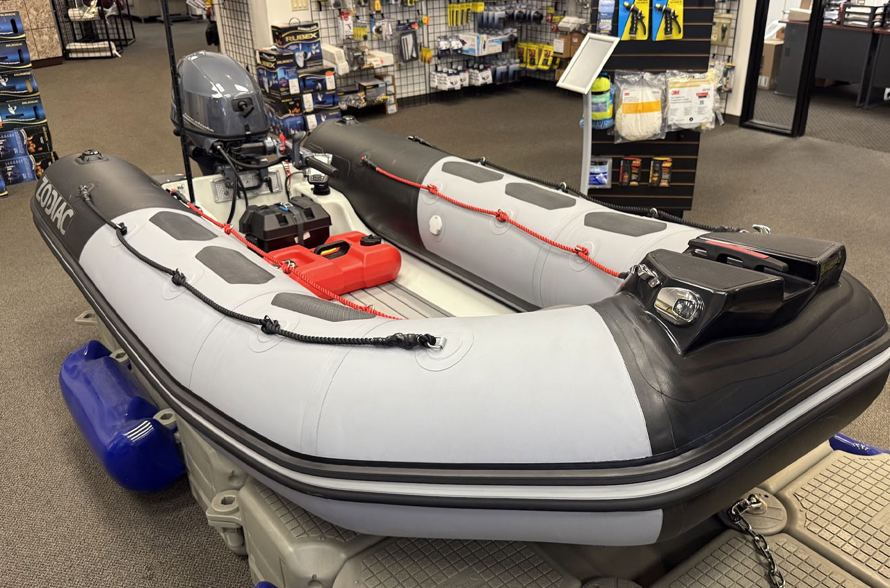 1 of 2002 Zodiac Open 3.1 Console RIB | Yamaha 25hp Outboard