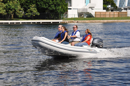 AB Mares 12 VSX Rigid Inflatable Boat with Yamaha outboard.