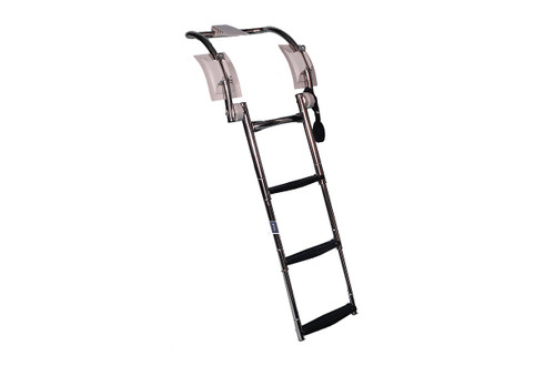 Armstrong ladder for inflatable boats with three steps.