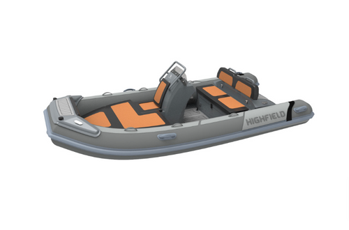 Highfield Sport 420 dark grey and mandarin.