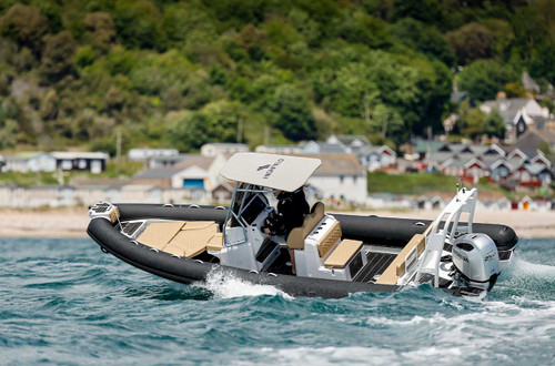 Highfield Sport 760 with a 250hp Outboard in action.