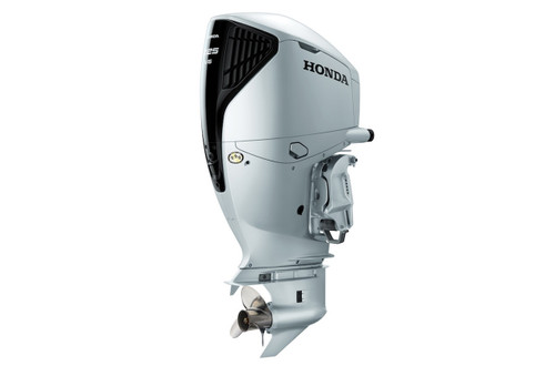Honda BF225DK1XRA Outboard in Aquamarine Silver.