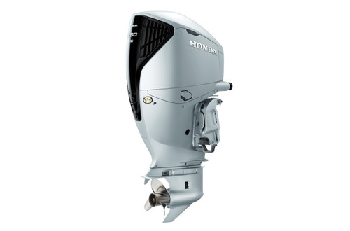 Honda BF250DK1XCDA iST Outboard in Aquamarine Silver.