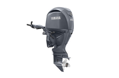 Yamaha F150XHA Tiller Outboard.