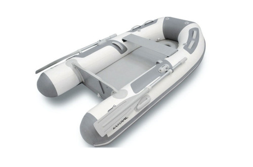 Profile view of a Zodiac Cadet 310 Aero inflatable boat.
