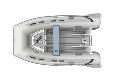 Highfield Classic 260 with Light Grey Tubes and White Hull.
