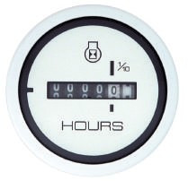 Mercury-Mercruiser 79-895295A21 Gauge, Cruiselog, White Face, Black Graduations