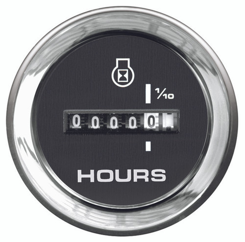 Mercury Gauge, Cruiselog, Black Face, White Graduations