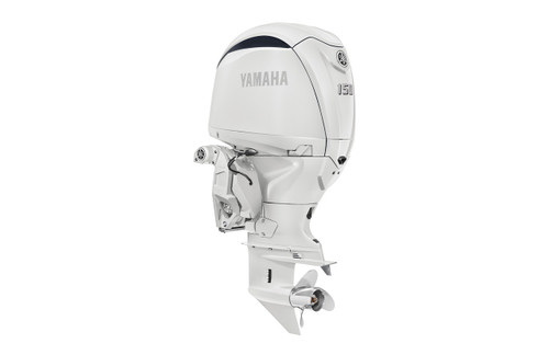 Yamaha 150hp Pearl White Outboard.