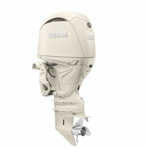 Yamaha 200hp Classic White DEC Outboard Engine Scratch & Dent