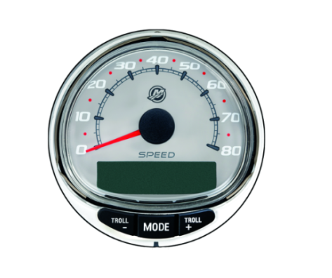 Mercury-Mercruiser 79-8M0135654 SmartCraft Speedometer 80 MPH Grey