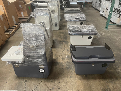 Bare Console with Side Seat & Bench Seat with Tilting Backrest Dark Grey