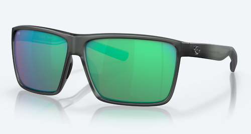 Costa Rincon Matte Smoke Crystal with Green Mirror Polarized Glass