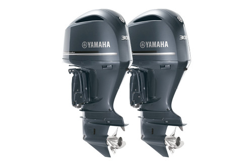 Twin Yamaha 300hp Outboard Motors