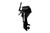 Mercury 9.9hp 9.9ELH Command Thrust Portable Outboard Tiller Profile.