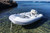 Zodiac Cadet 350 Aero inflatable dinghy out at sea.