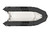 Top view of a Pro 500 2022 Bare Hull made of Hypalon in black.