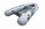 Grey Achilles LSI-360E inflatable boat with oars.