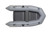 Top view of a Achilles LEX 88 inflatable dinghy.