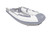 Zodiac Cadet 270 Aluminum Series inflatable boat with slat floor.