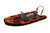 Highfield Patrol 460 with a 60hp Outboard in orange.