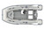 Highfield Classic Console CL360FCT with a 25hp Outboard in Light Grey.