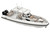 Zodiac X10CC with Twin Outboards White Tubes and Tan Upholstery.