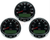 Mercury-Mercruiser 79-8M0135632 Smartcraft Tach Speedometer Kit Black Dual Engine