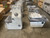 Bare Console with Side Seat & Bench Seat with Tilting Backrest Light Grey