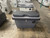Bench Seat with Tilting Backrest Dark Grey Front