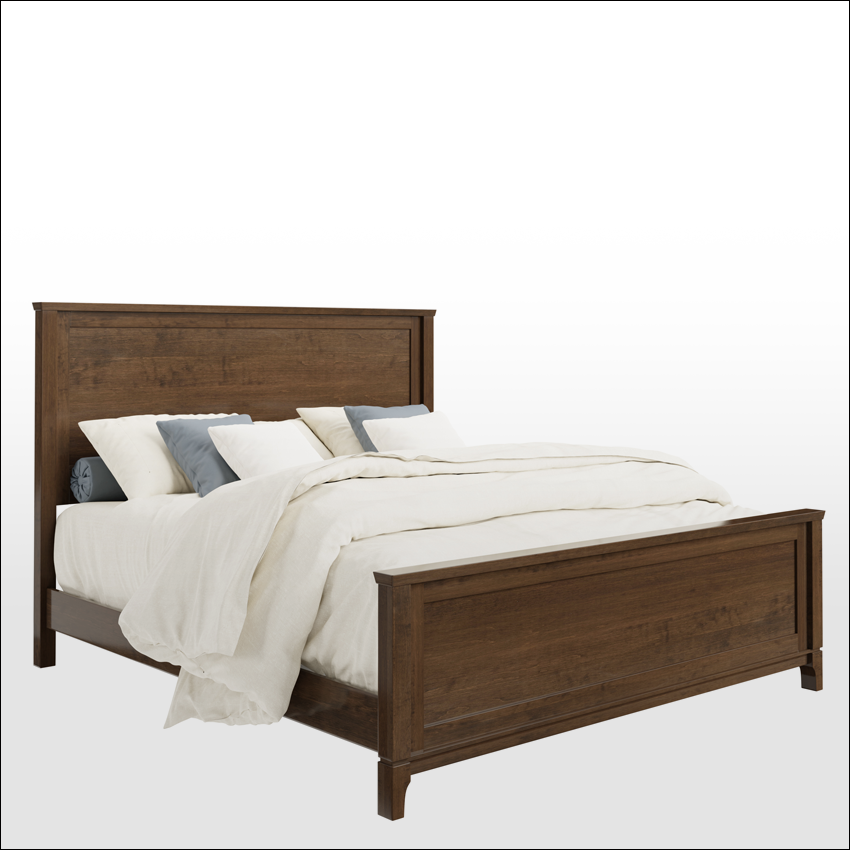 ELLINGTON  #492, Bed w/Footboard Storage (2 Drawer)