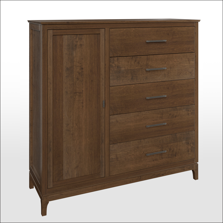 BOULDER CREEK #8807, 5-Drawer, 1 Door, Gentlemen's Chest