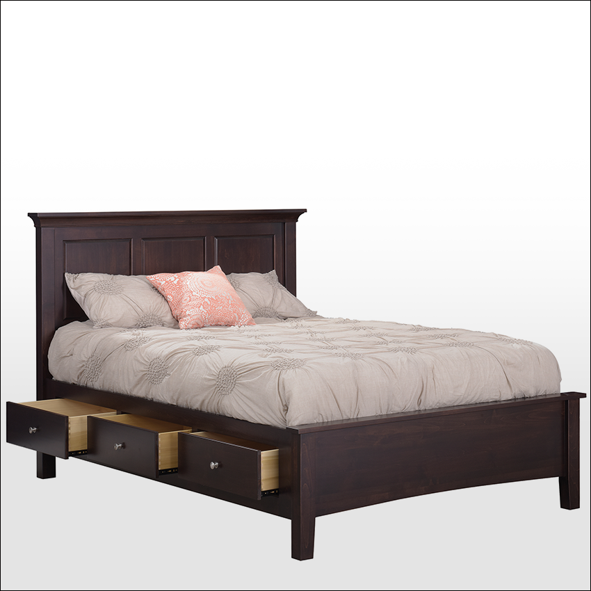 ELLINGTON  #496, Bed w/Side Storage (6 Drawer)