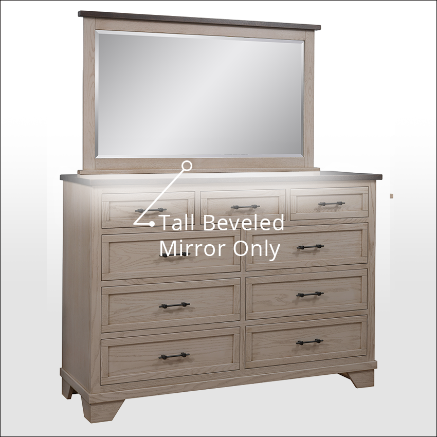 EASY TIMES #9121, Tall Beveled Mirror
