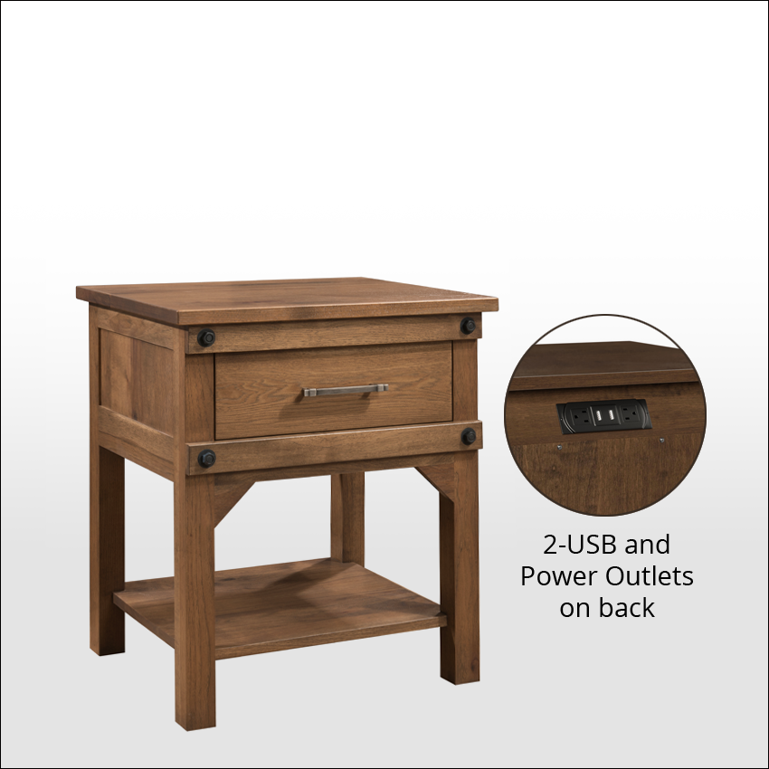 CAMBRIDGE #5809, 1-Drawer Nightstand