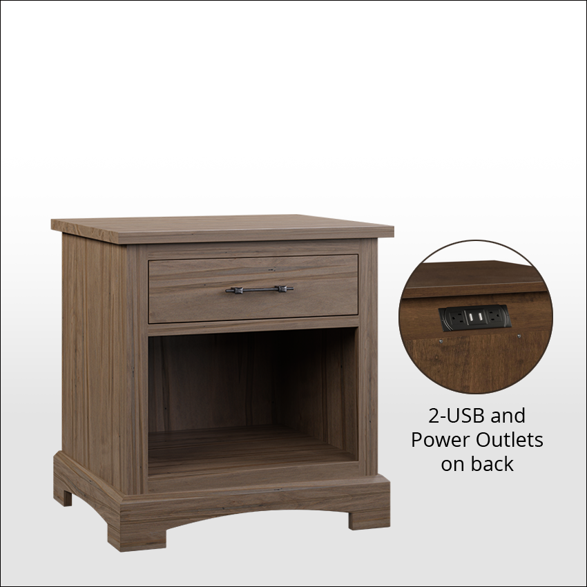 YORKSHIRE 7809, 1-Drawer Nightstand