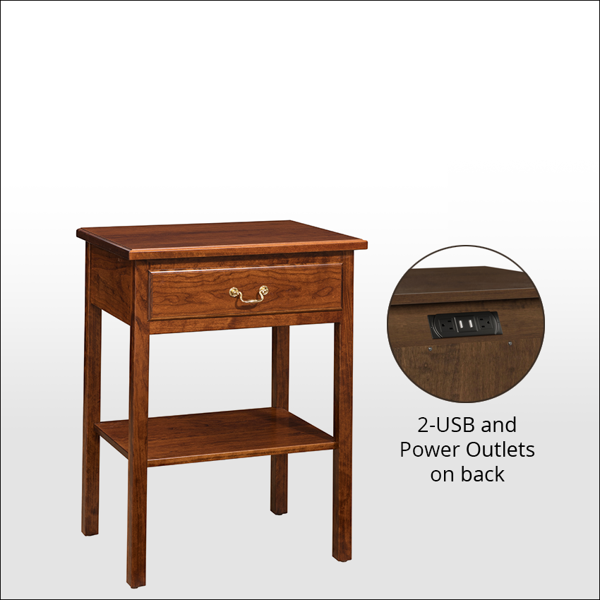 WILLIAMSBURG #8309, 1-Drawer Nightstand