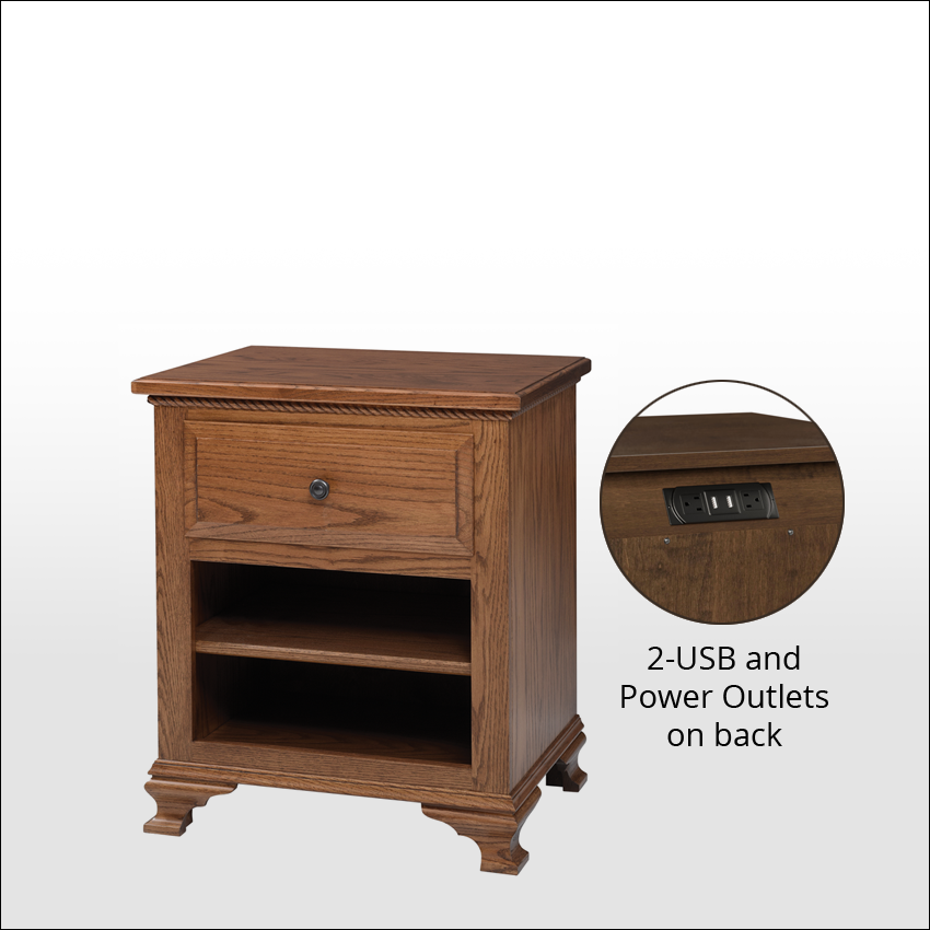 BERKSHIRE  #9013, 1-Drawer Night Stand